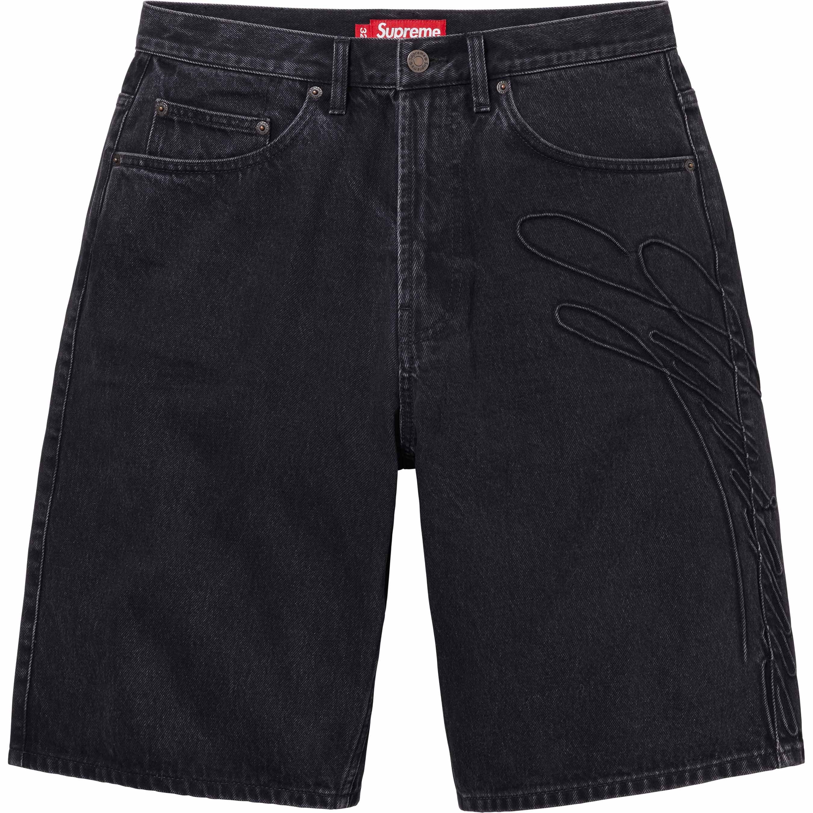 Script Baggy Denim Short view 11